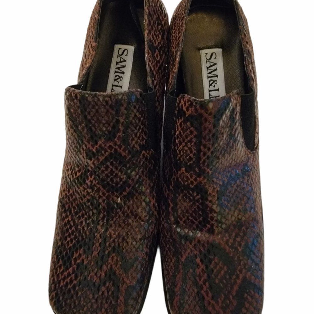 Sam & Libby Womens Block Heel Ankle Boots Sz 6.5 M